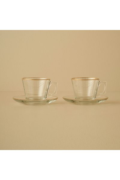 Bella Maison Premium Gold 2-piece Tea Cup Set - 195 cc
