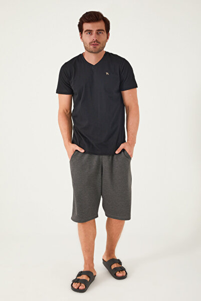 Arnetta Елегантний чорний чоловічий комплект бермудів