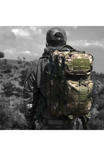 Wolftrap Tactical Σακίδιο πλάτης με μοτίβο στρατιωτικού καμουφλάζ 45 λίτρων κοπής με λέιζερ, τσάντα τακτικής