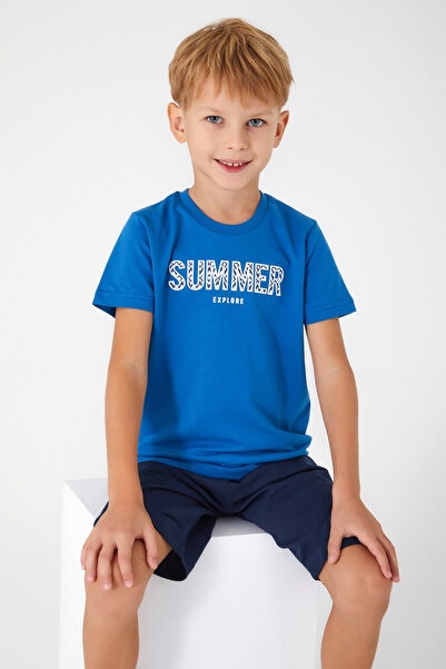 Arnetta Boy's Blue Bermuda Suit