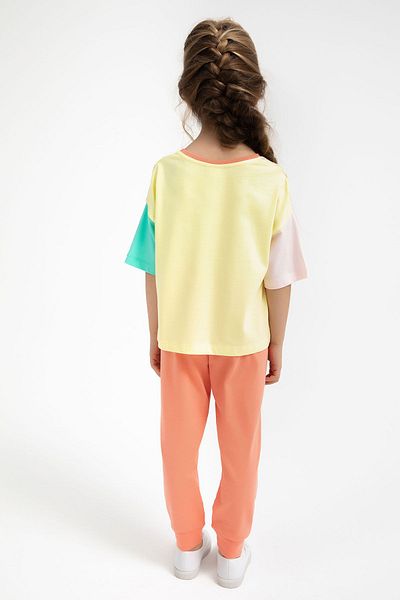 Rolypoly Local Fruit Light Yellow Girl's Pajama Set