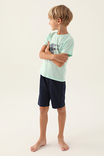 Arnetta Surfing Green Boy Bermuda Suit