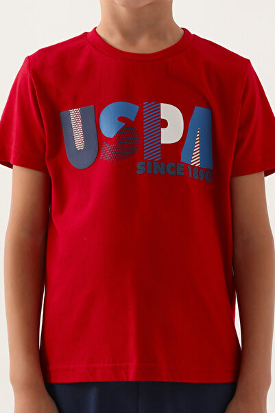 U.S. Polo Assn. Boy's Red Bermuda Suit