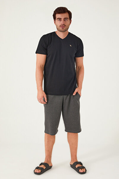 Arnetta Елегантний чорний чоловічий комплект бермудів