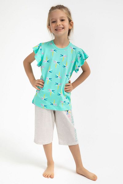 Rolypoly Costum Capri pentru fete Tropical Water Green