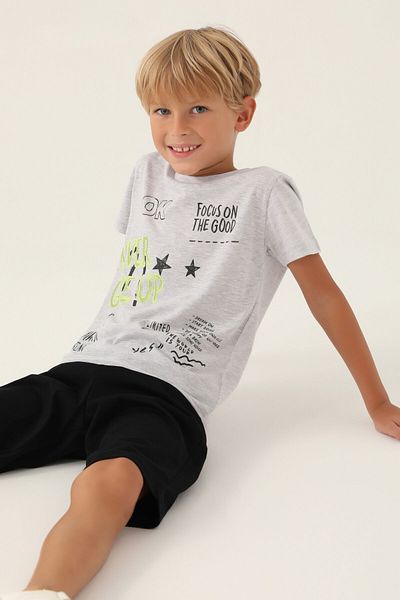 Rolypoly Boy's Gray Capri Suit