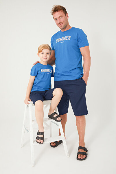 Arnetta Boy's Blue Bermuda Suit