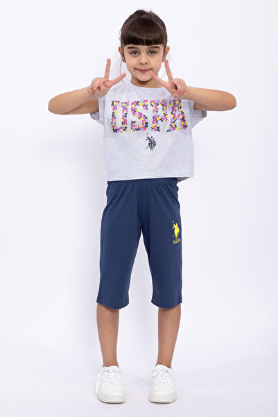 U.S. Polo Assn. Us1063 Set pantaloni scurți din jerseu pentru fete