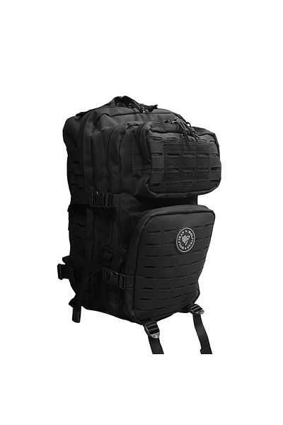 Wolftrap Tactical Black 45 Liter Camping and Outdoor Backpack, Black Tactical Bag