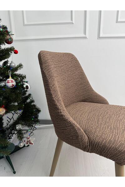 Defne Home JAKAR SANDALYE KILIFI Kahverengi