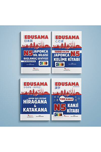 EDUSAMA  Japonca N5 Eğitim Seti 4'lü Set
