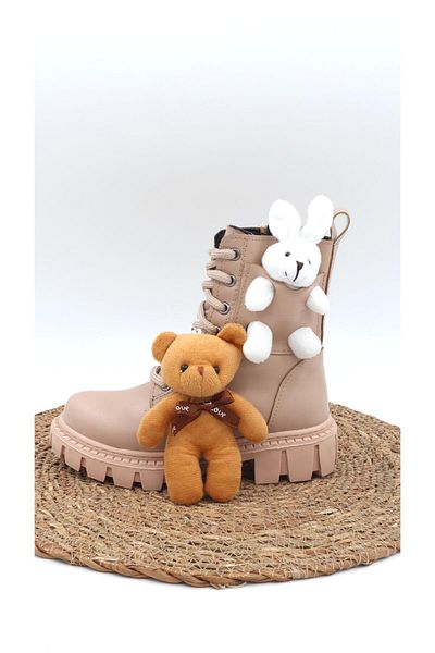 Moda Lime Καθημερινή ορθοπεδική σόλα Teddy Bear Boots Παιδικές χειμερινές μπότες για κορίτσια Παιδικά παπούτσια Παιδικά χειμερινά λευκά μποτάκια κουνελιού