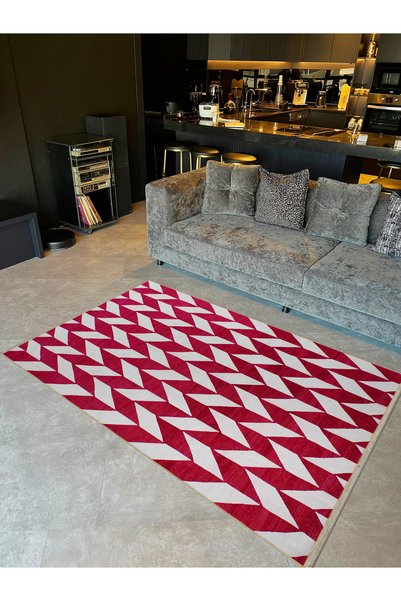 Rugs Modern Halı Crescent Collection Cherry Rotten White Shapes Detailed Wove...