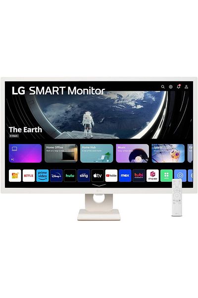 LG شاشة 32SR50F الذكية FHD IPS مقاس 32 بوصة، webOS 23، HDR10، بيضاء