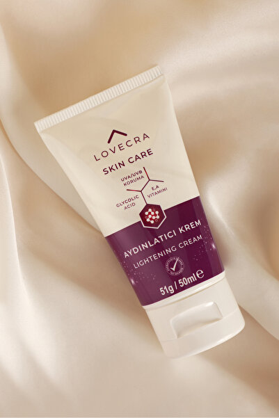 LOVECRA Aydınlatıcı Krem El bakım E & A Vitamini Ton Eşitleyici Nemlendirici Gliserin AHA D-Panthenol 50ml