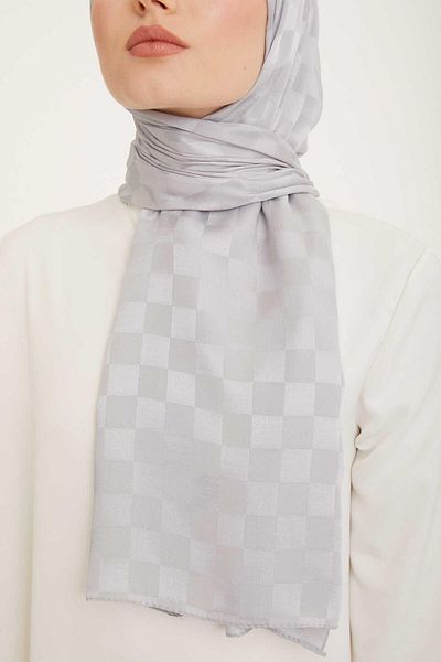 Armine Trend Jacquard argint șal cu diamante șal 2-3367