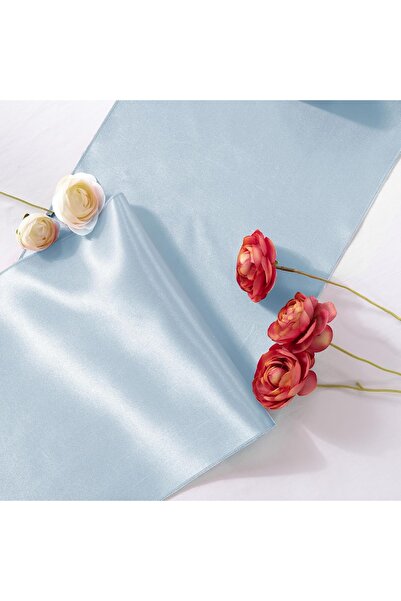 EVYA 40X140 cm Glossy 100% Satin Runner - Special Day Presentation, Stain-Proof American Service