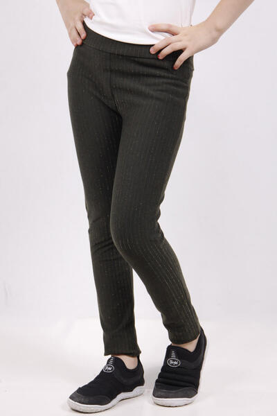 Toontoy Glittered Striped Tights for Girls
