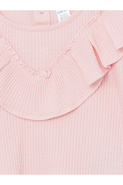 LC Waikiki Crew Neck Basic Baby Girl Blouse and Pants 2Pcs