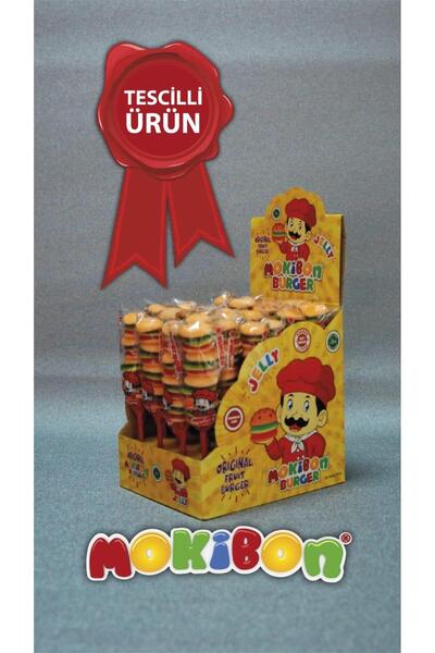 MOKIBON برجر جيلي بون 24 قطعة (مع التسجيل)
