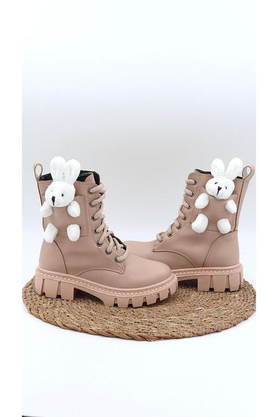 Moda Lime Καθημερινή ορθοπεδική σόλα Teddy Bear Boots Παιδικές χειμερινές μπότες για κορίτσια Παιδικά παπούτσια Παιδικά χειμερινά λευκά μποτάκια κουνελιού