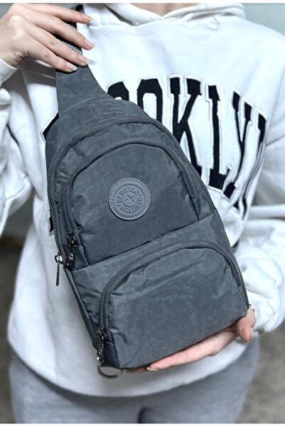 ms mixxstore Водонепроникна тканина, унісекс, сірий колір, сумка через плече