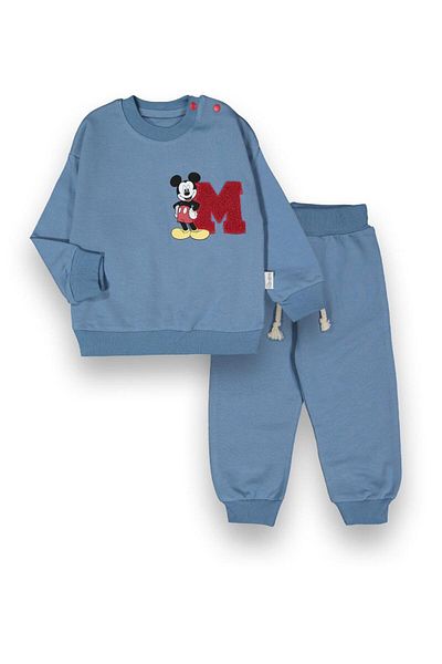 baby flamindo BABY FLAMINDO M طقم أطفال مطبوع عليه تطريز منزلي 2 خيوط