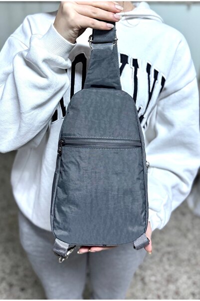 ms mixxstore Водонепроникна тканина, унісекс, сірий колір, сумка через плече