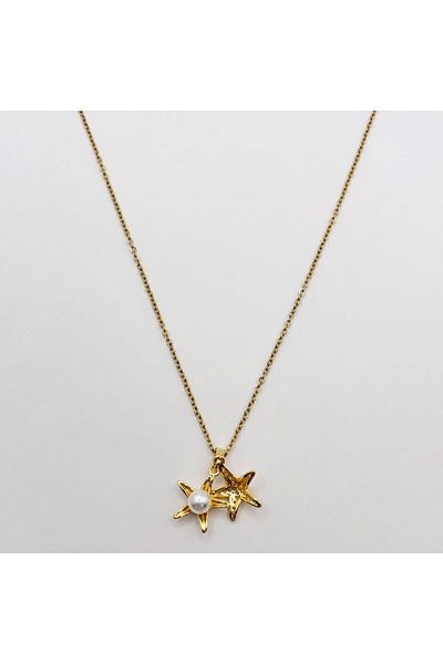 Swan Jewelry Openable Cleopatra Model - Starfish Steel Necklace