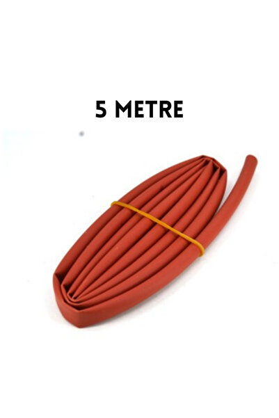 Gwest 6.4MM Kırmızı Isıyla Daralan Makaron 5 Metre