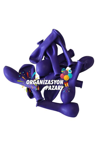 Organizasyon Pazarı 5 Inch Purple Color Small Size 25 Pieces Decoration Balloon
