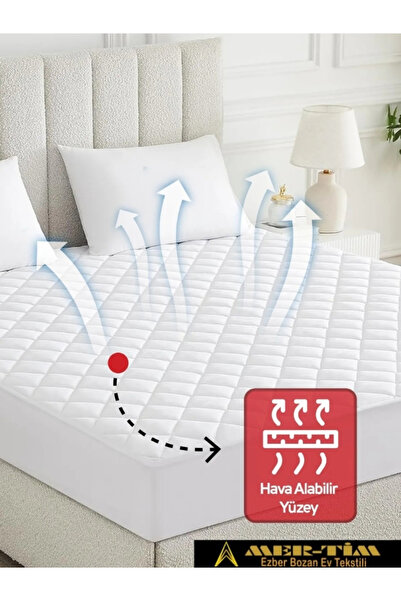 mer-tim ezberbozan ev tekstili Kapitone Fitted Yatak Koruyucu Alez Tek Ve Çift Kişilik Kapitoneli Pamuklu Yatak Alezi