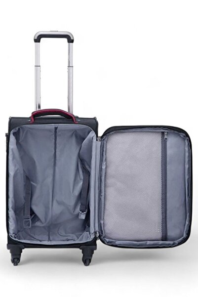 U.S. Polo Assn. Siyah Kumaş Unisex Orta Boy Valiz Plvlz22813b-o