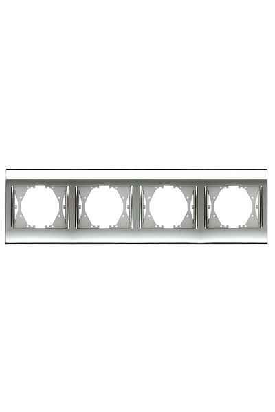 VİKO Viko Panasonic Thea Blu Chrome White Quad Frame