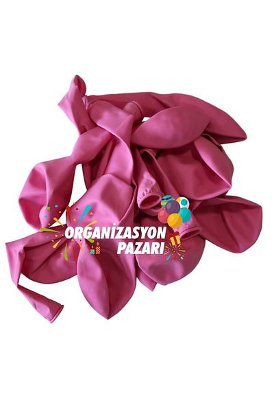 Organizasyon Pazarı 10 Pieces Pastel Color Candy Pink 12 Inch Decoration Balloon