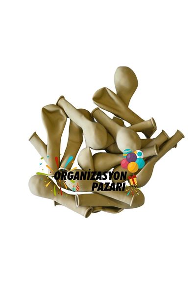 Organizasyon Pazarı بالون ديكور صغير بلون رمل البحر مقاس 5 بوصة مكون من 10 قطع