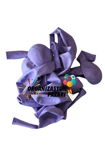 Organizasyon Pazarı 10-Piece Lilac Macaron Decoration Balloon - 12 Inch