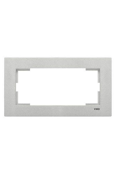 VİKO Viko92190669 Novella Metallic White Double Recessed Frame
