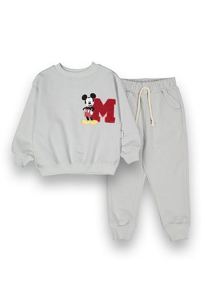 baby flamindo Baby Flamindo m Size Embroidered Printed 2 Threads Men's Tracksuit