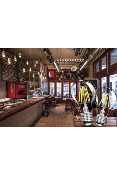 Cata 8w E27 3200k Günışığı Renk Rustik Led Ampul Ct-4217