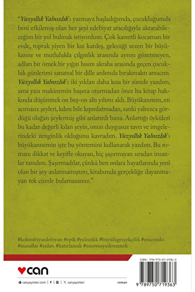 CAN Yüzyıllık Yalnızlık