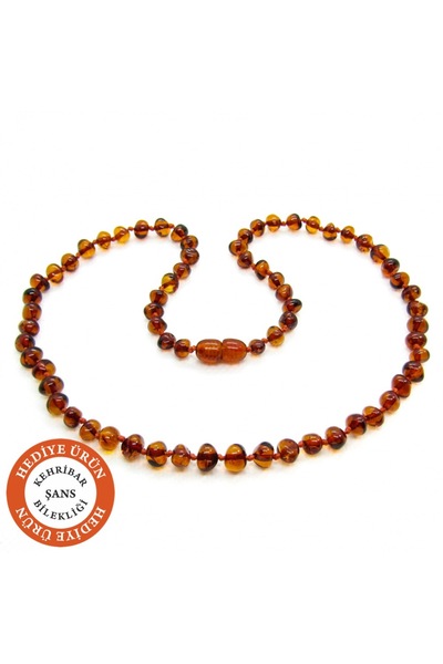 Arden Global Yetişkin Kehribar Kolye Sertifikalı Orijinal