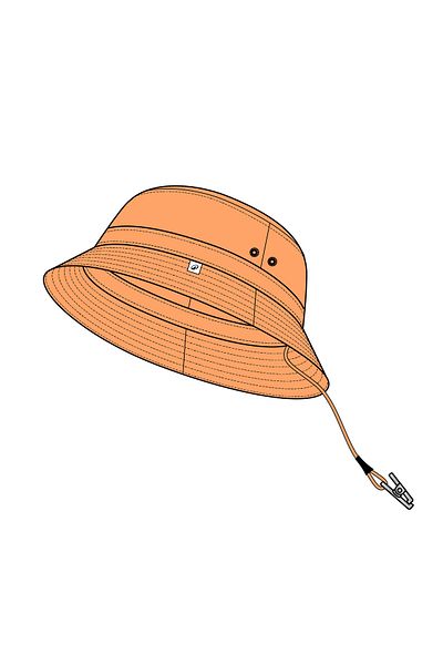 Decathlon Tribord Children's Sailing Fedora Hat - Orange - Sailing 500