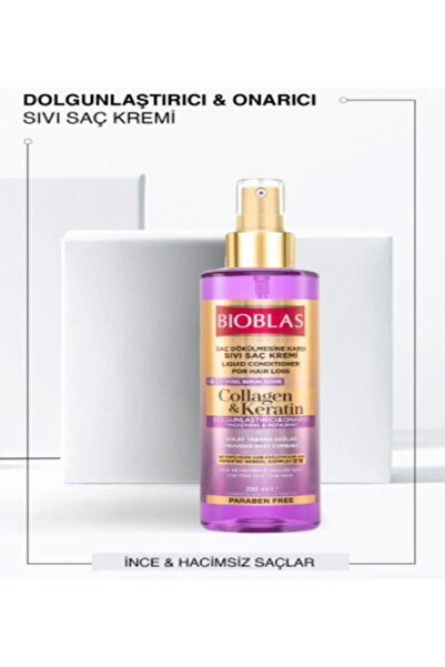 Bioblas Anti-Hair Loss Collagen & Keratin Liquid Conditioner 200 ml 1 piece