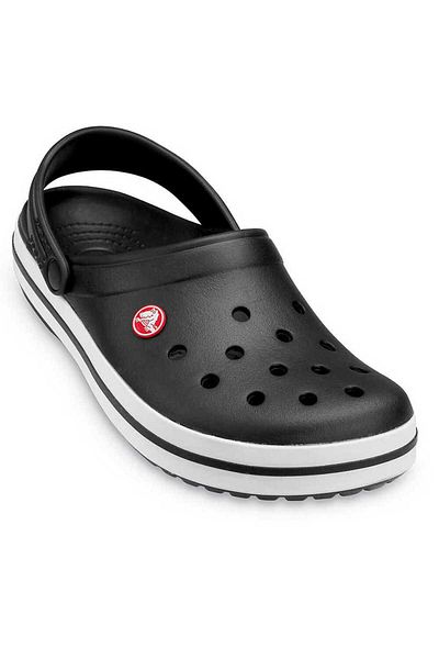 Crocs Unisex Black Crocband Slippers - 11016-001
