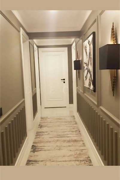 DİECOR Dekoratif Boyanabilir Montaja Hazır 2.5cm Duvar Çıtası Kolay Uygulanır Gönyeli Kesilmiş
