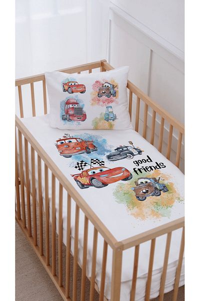 Lilabio 70X120 Crib Duvet Cover Set - 100% Cotton Park Bed Carts