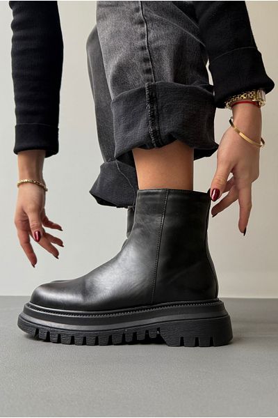 Mupa Shoes Μαύρα γυναικεία μποτάκια