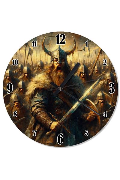 Tablomega Viking and Battle Axe Flowing Wall Clock