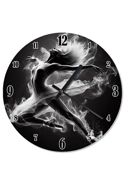 Tablomega Dancing Figure of Smoke Retro Wall Clock